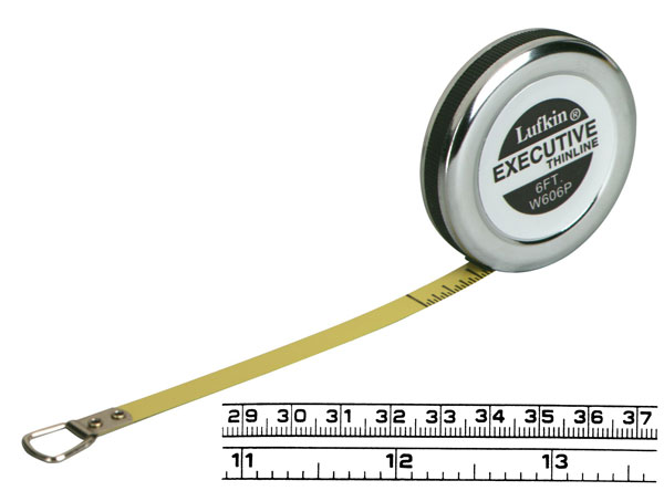 Lufkin 2m x 6mm Executive diameter Messband, Millimeter Einteilung
