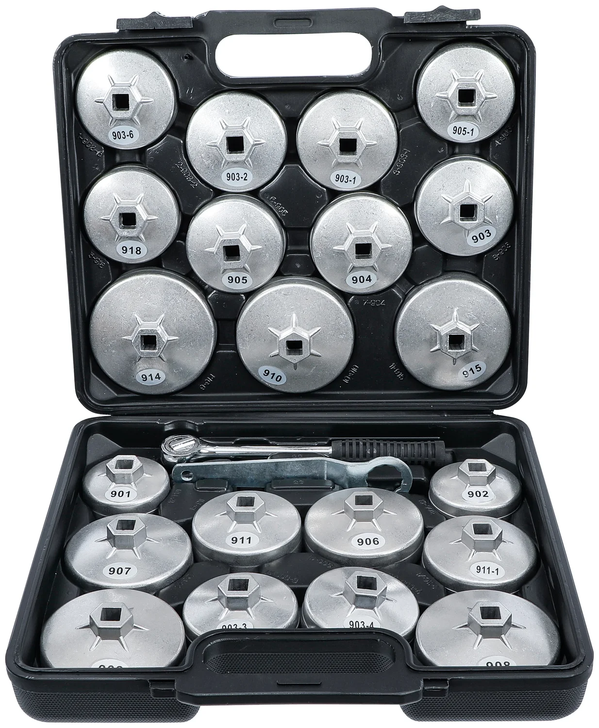 BGS Oliefilternøglesæt | aluminiumstrykstøbning | 12,5 mm (1/2") | 23 dele