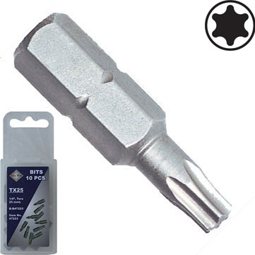 BATO 1/4" Bits Torx 10 x 25mm. 10 stk. pk.