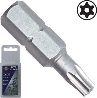 BATO 1/4" Bits TXT 5 x 25mm. 10 stk. pk. 