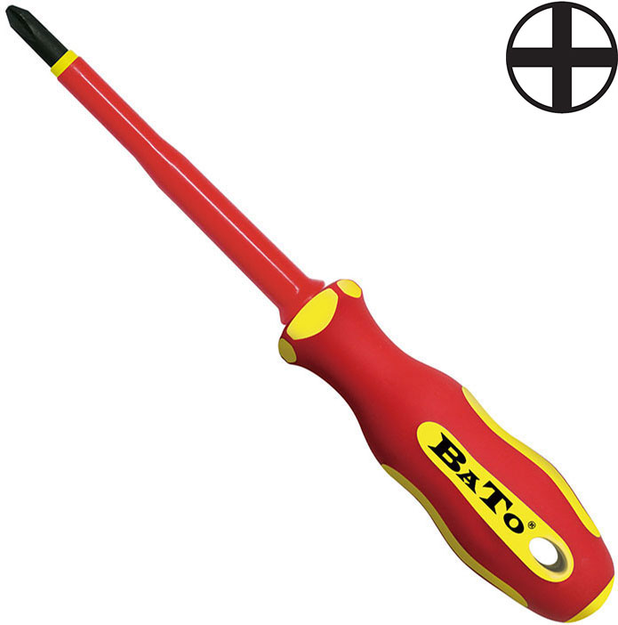 BATO VDE 1000V Screwdriver PH0 x 60mm.