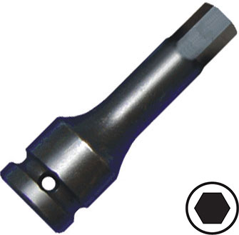 BATO Punch bit socket 1/2" x 4mm. 6-edge