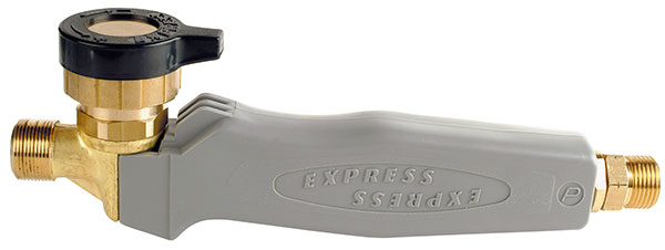EXPRESS handle with thumb-operated valve