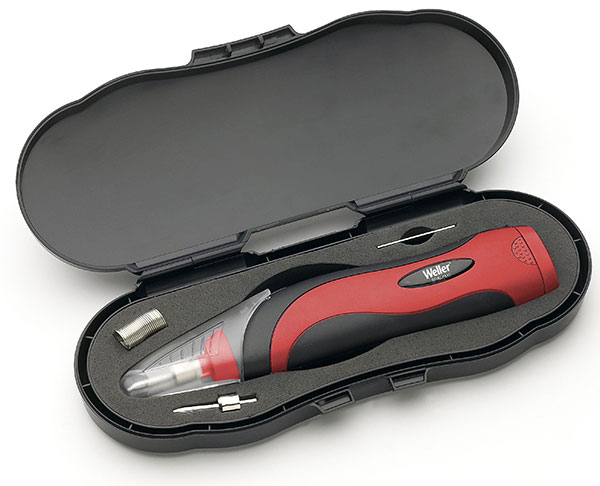 Weller 2 trins Batterilödkov KIT, 6/8 Watt, 4x Duracell AA, tenn, 2 spetsar