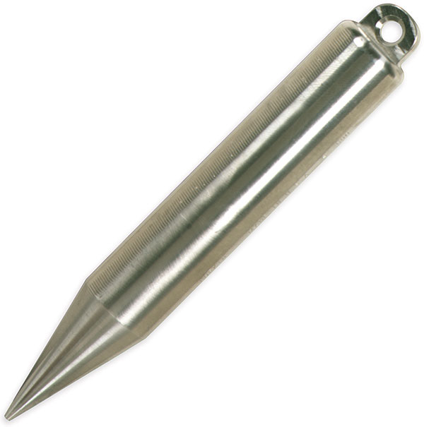 Lufkin 20 oz Plumb Bob, Stanless Steel, Cylindrical shape