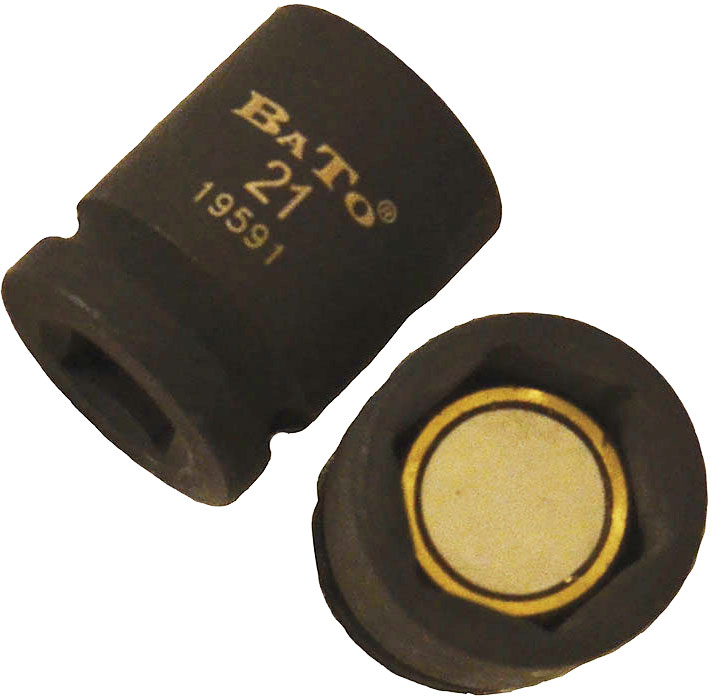 BATO Power socket short magnet 1/2" x 10mm. 6-edge