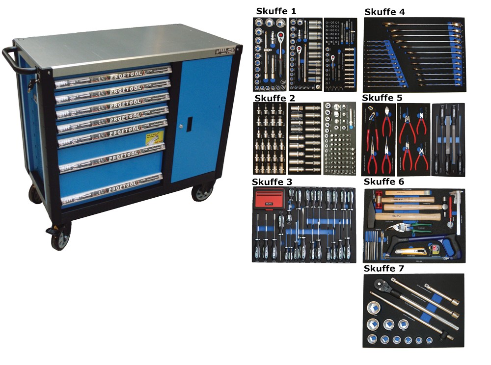 Bato Tools Cabinet 7 Drawers And Cabinet Xxl 450 Parts