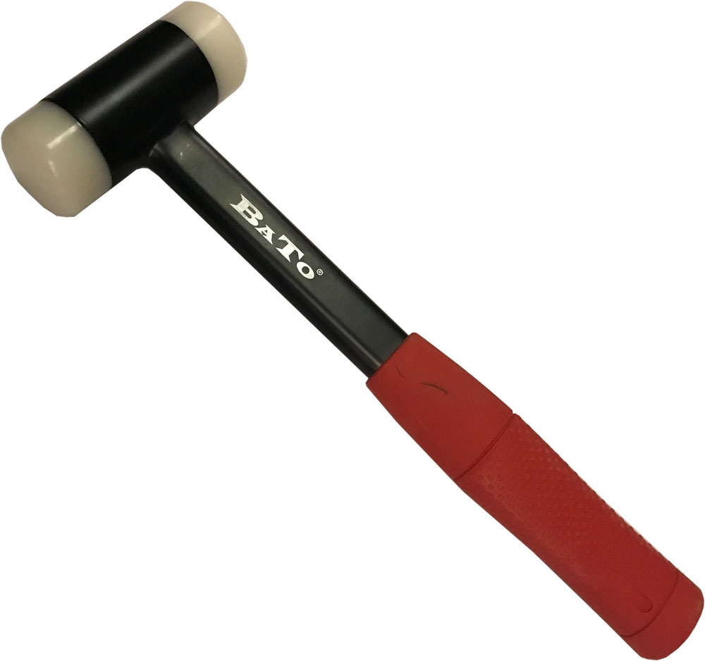 BATO Nylonhammer 35 mm. Stålskaft med gummigreb
