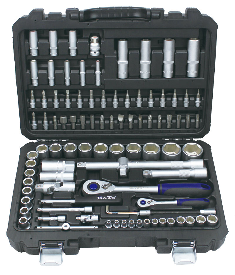BATO Tool set 1/4" - 1/2" socket wrenchset. combi 94 parts
