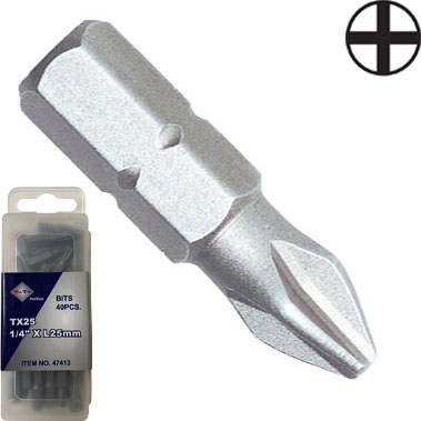 BATO 1/4" Bits Ph2 x 25mm. 40 stk. pk.