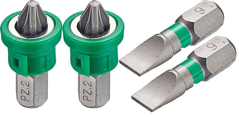 BATO magnet skrueholder for 1/4" bits Torsion S4 slag grön