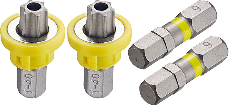 BATO magnet screw holder for 1/4" bits Torsion s4 push yellow
