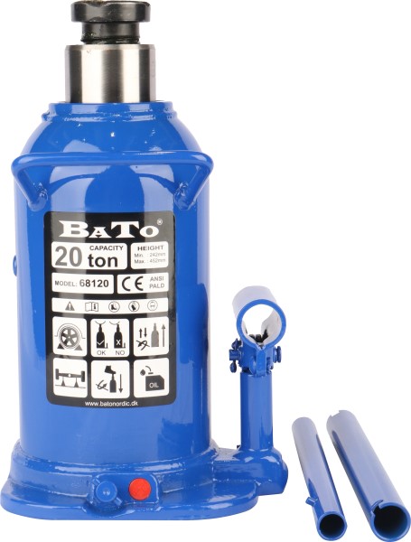 BATO Bottle jack 20 ton. 242-452mm.