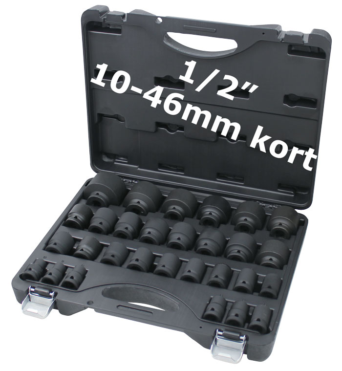 BATO Kraft-einsatzsatz 1/2" 10-46mm kurz. 29 Teile.