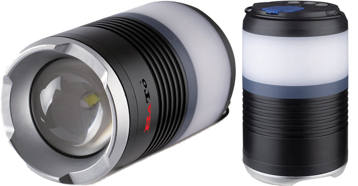 BATO Multi funktionslampe 6W COB 60-600 Lumen. SOS flash og camping lys. Magnet og ring i toppen.