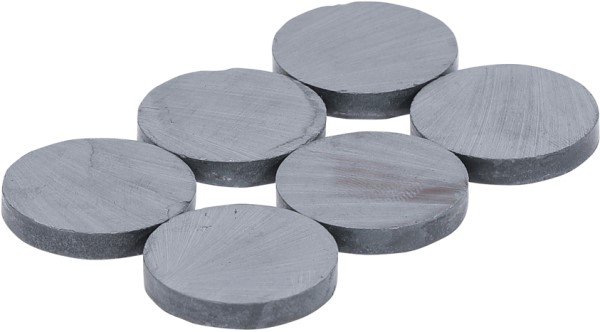 Magnet-sats, Keramik, Ø25mm, 6 delar