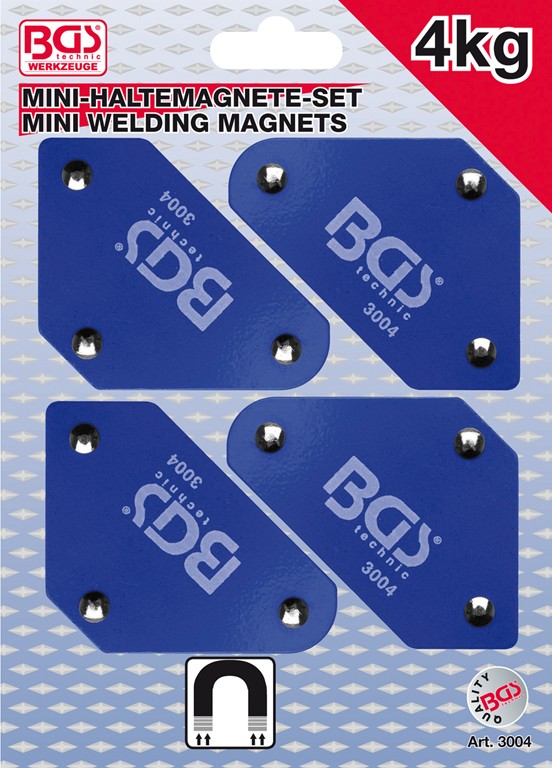 BGS Svejsemagnetsæt holder 4kg. 4 dele 45/90/135G.