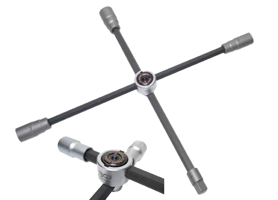 BGS Krydsnøgle 24-27-32 - 3/4" Firkant foldbar
