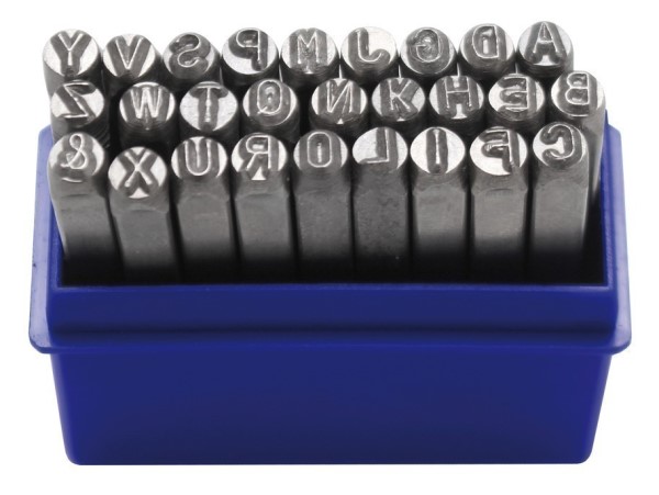 BGS Slagbogstaver 4mm. 27 dele. A-Z-&