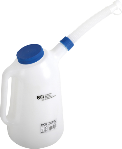 Fluid Flask with flexible spout and lid, 3L
