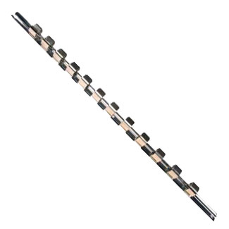 Socket Rail with 12 Clips, 20mm 3/4"