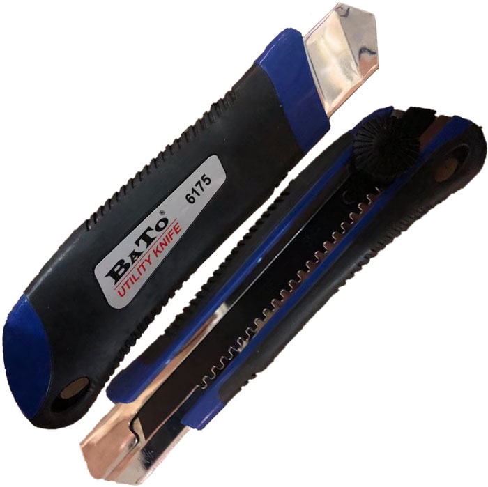 BATO Knivbrytblad 25 mm med skruvlås och med de nya svarta ultraskarpa knivarna 25 mm