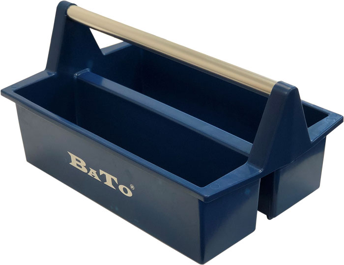 BATO Plastic toolbox 2 compartments with aluminum handle.