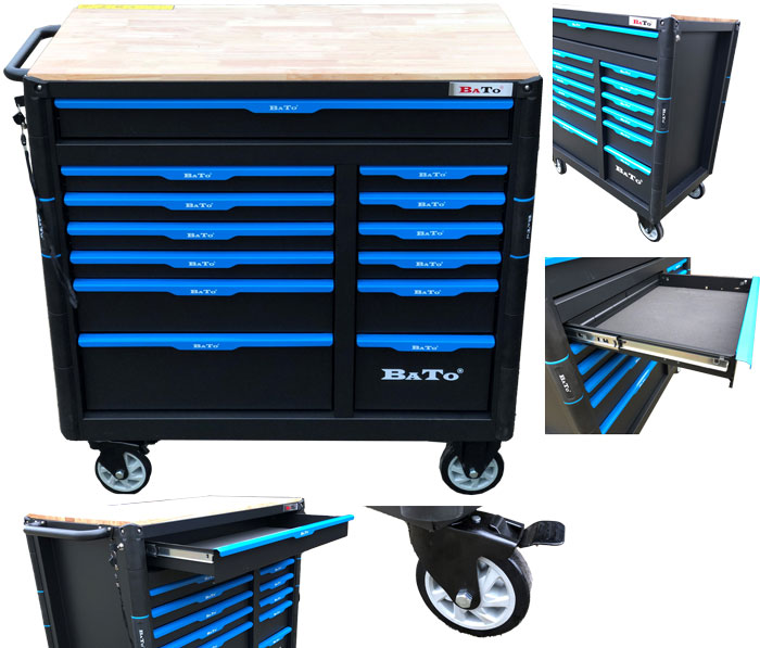 BATO Tool trolley XXL-Premium. 13 drawers.