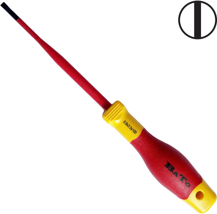 BATO Screwdriver 1000V. Slot slim 3,0 x 100mm.