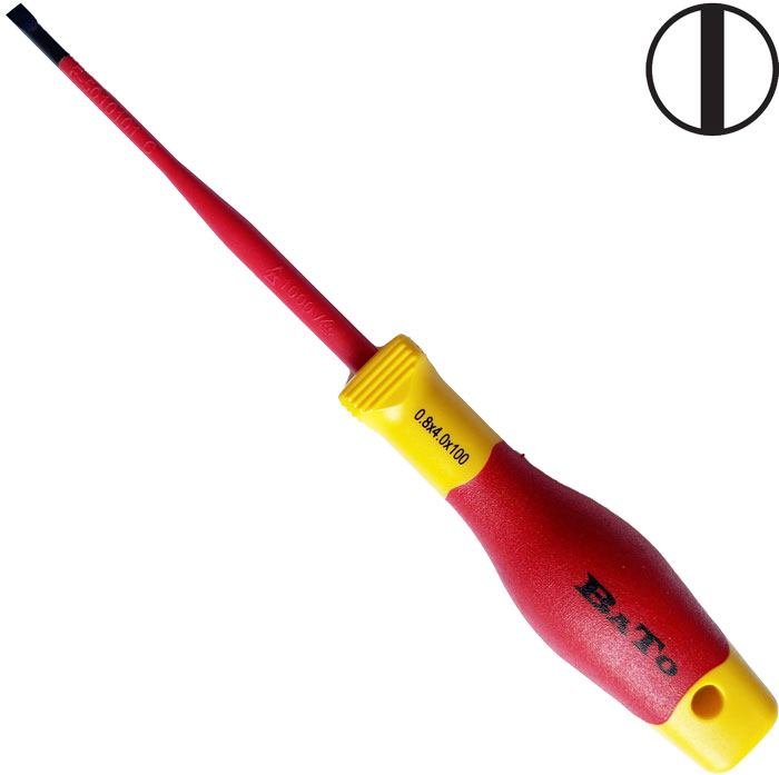 BATO Screwdriver 1000V. Slot slim 4,0 x 100mm.