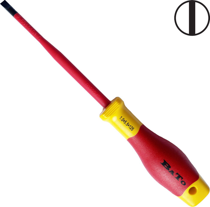 BATO Screwdriver 1000V. Slot slim 5,5 x 125mm.