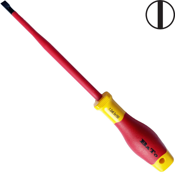 BATO Screwdriver 1000V. Slot slim 6,5 x 150mm.