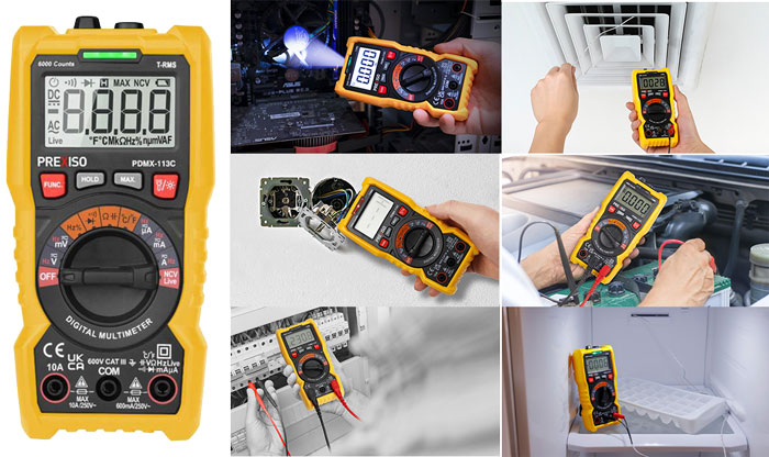 PREXISO PDMX-113C Digitalmultimeter AC/DV 600V