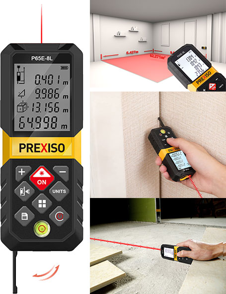 PREXISO P65E-8L Entfernungsmesser 0,05-65m
