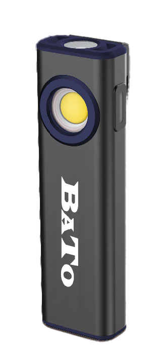 BATO MINIBOOSTER inspection lamp 800 Lumen. 2 magnets at bottom and top. Strong metal clip. 3 light options. Rechargeable