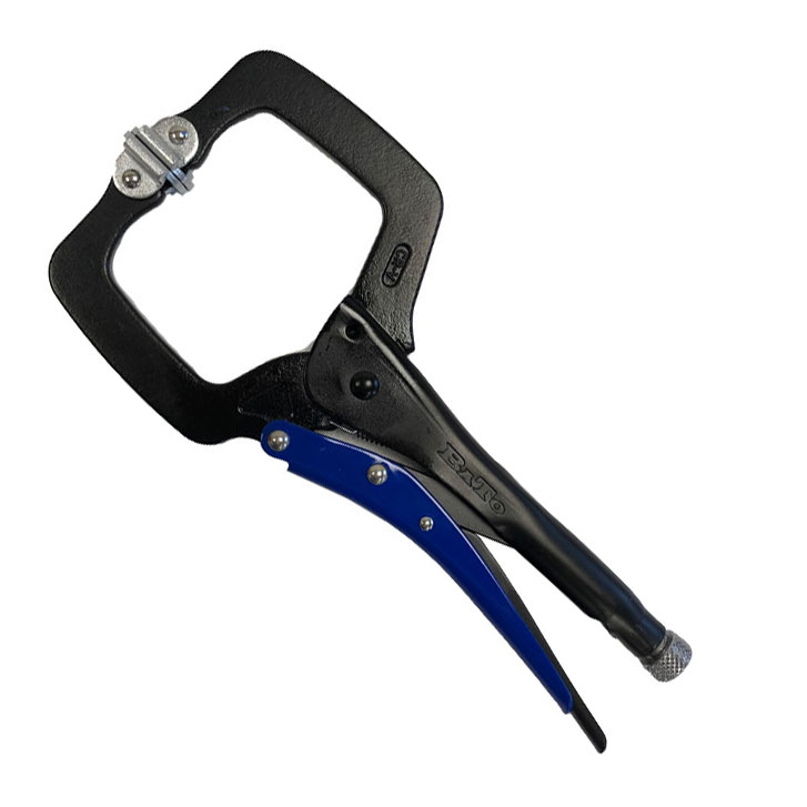 BATO Welding pliers/holding pliers CSW 9" 225mm. Gap 0-88mm. C-jaw with swivel pressure shoe