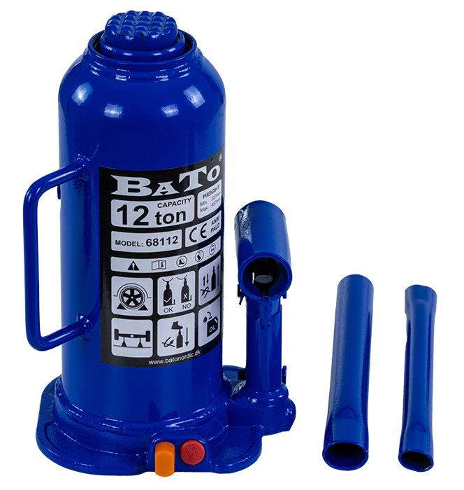 BATO Flaska domkraft 12 ton. 227-457mm.