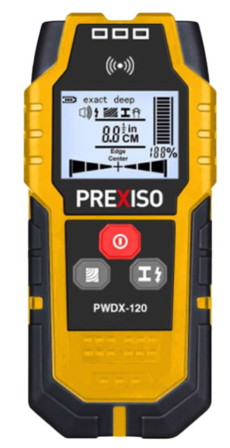 PREXISO PWDX-120 Digital Væg Detector for metal-træ-kabel 32-120mm.