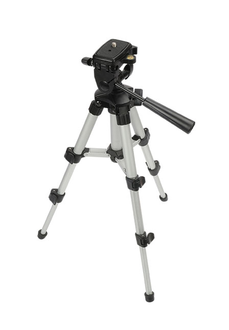 PREXISO Alu. Trefodsstativer teleskop 0,4 kg. Højte 0,25 til 0,5m.