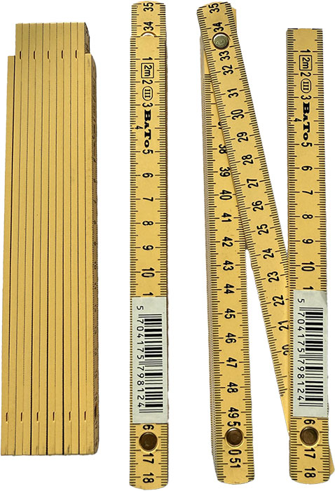 BATO Tumstock 2 m. 12 leder. Glasfiber. KL 111. 10 st. förpackning