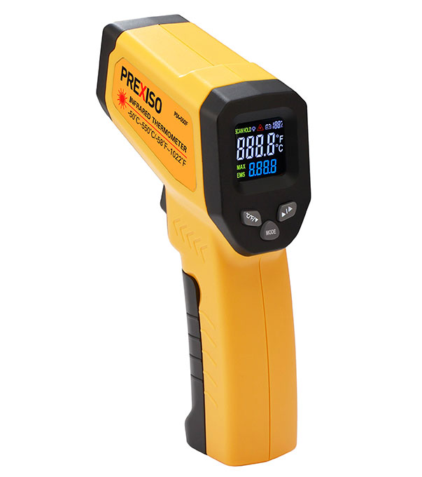 PREXISO PIX-550F infrared thermometer measures laser -50 ° C to 550 ° C.