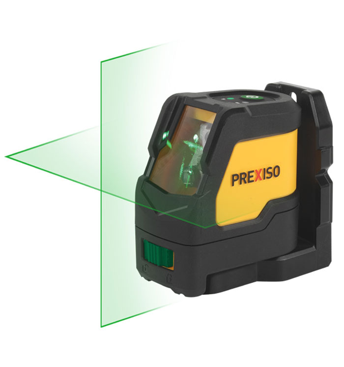 PLC15DG Krydslinielaser Grøn Bred 30m