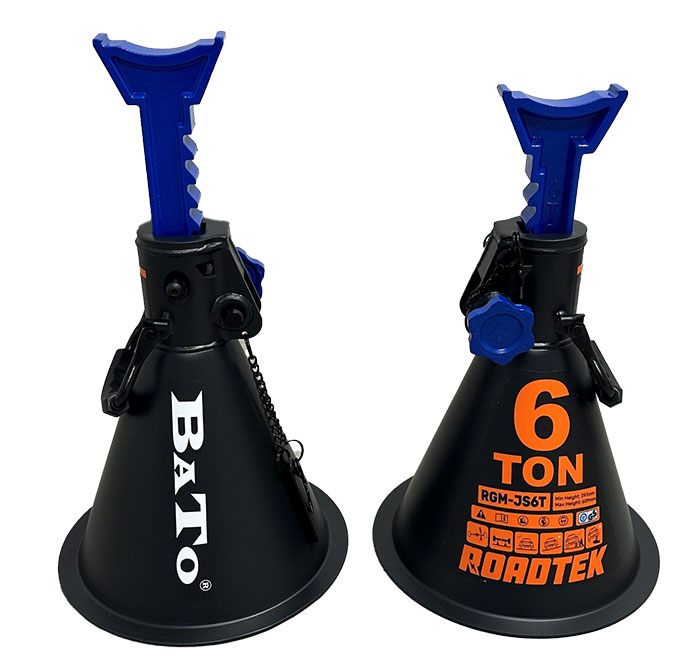 BATO Heavy Duty jack stands 6 ton. 2 pieces Chap. 393-609mm.