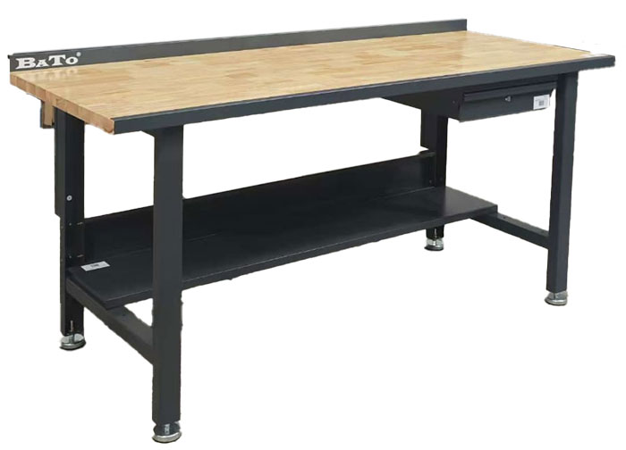 BATO File bench 2 meters, with drawer and shelf