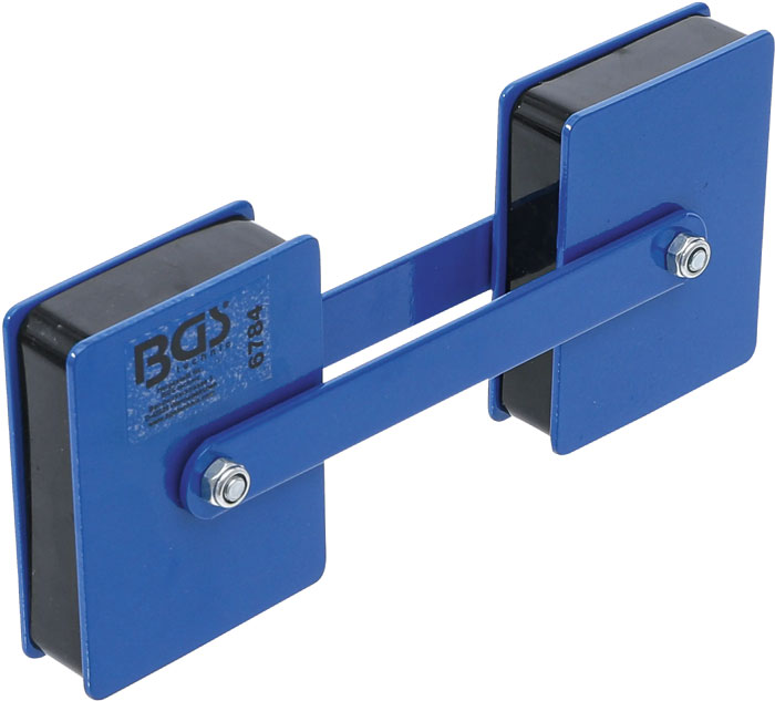 BGS Leistungsstarker doppelter magnetischer Halter | verstellbarer Winkel | 22,7 kg