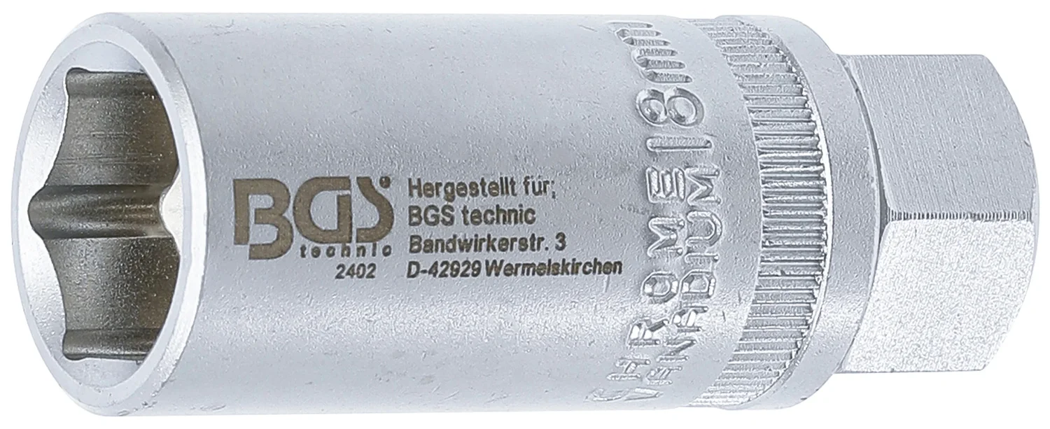 BGS Tændrørstop sekskant | 12,5 mm (1/2") | 18 mm