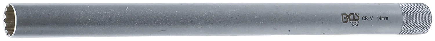 BGS Tændrørstop tolvkant, ekstra lang | 10 mm (3/8") | 14 mm