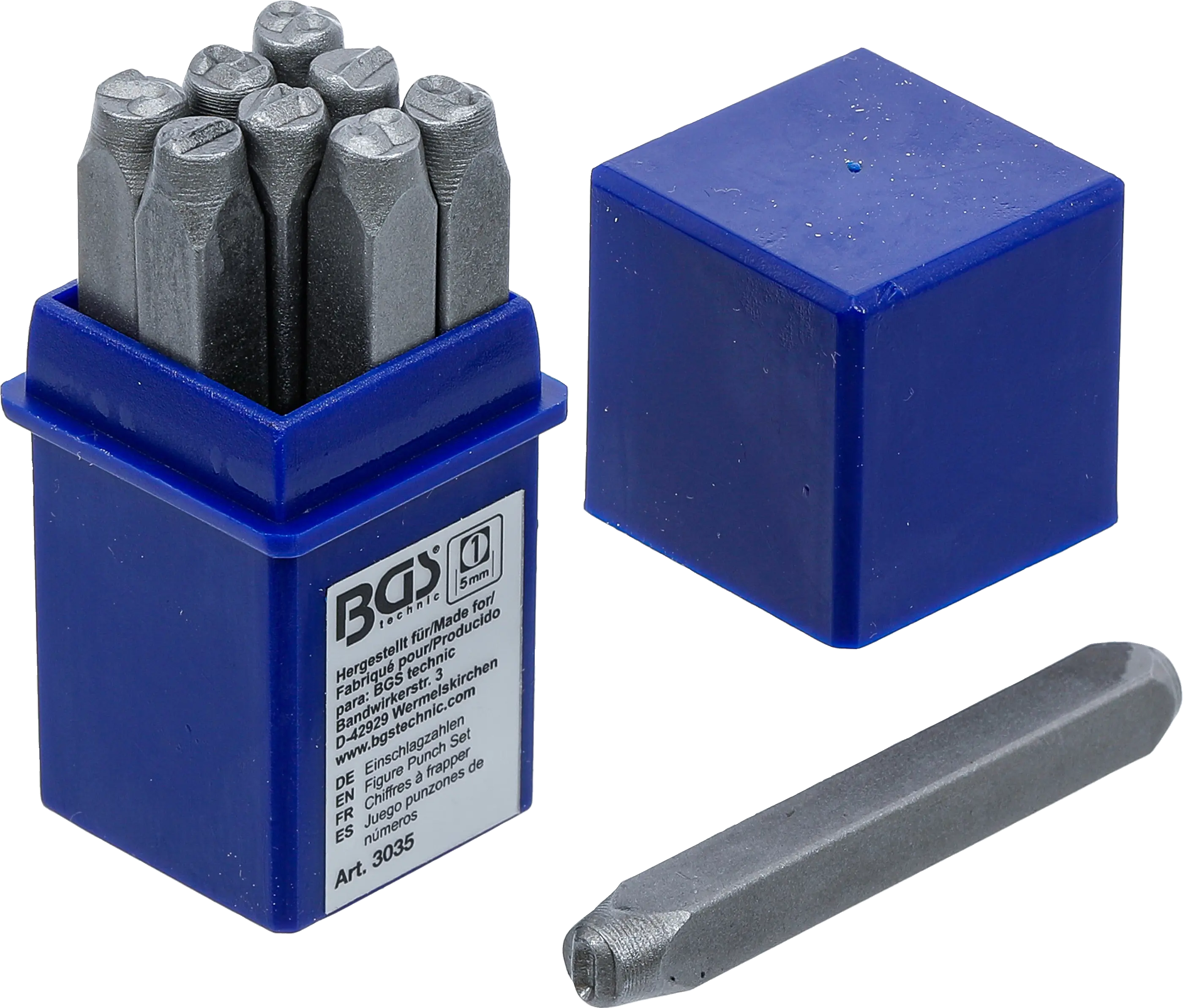 BGS Slagtal 5mm. 9 dele. 0-9