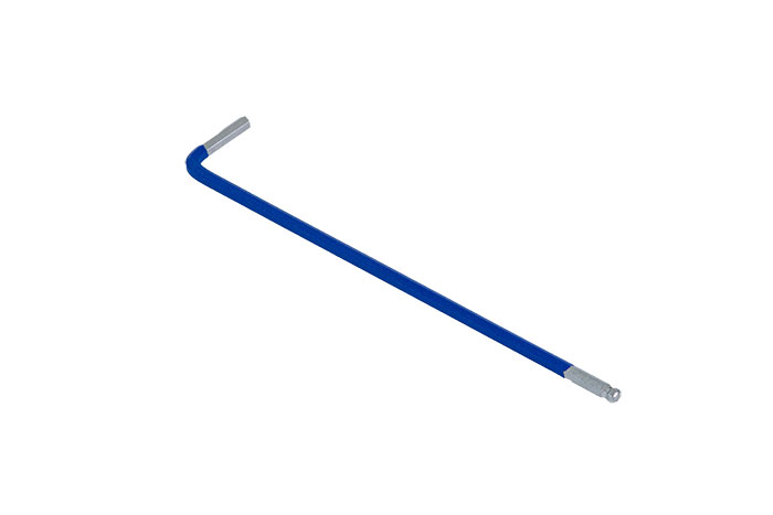 BATO Stiftnøgle farvet blå lang med kugle 3 x 126mm.