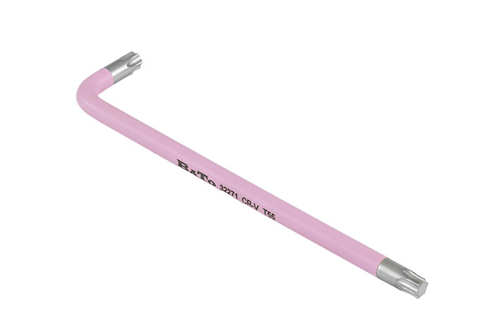 BATO Stiftnøgle farvet rosa lang Torx 55 x 250mm.